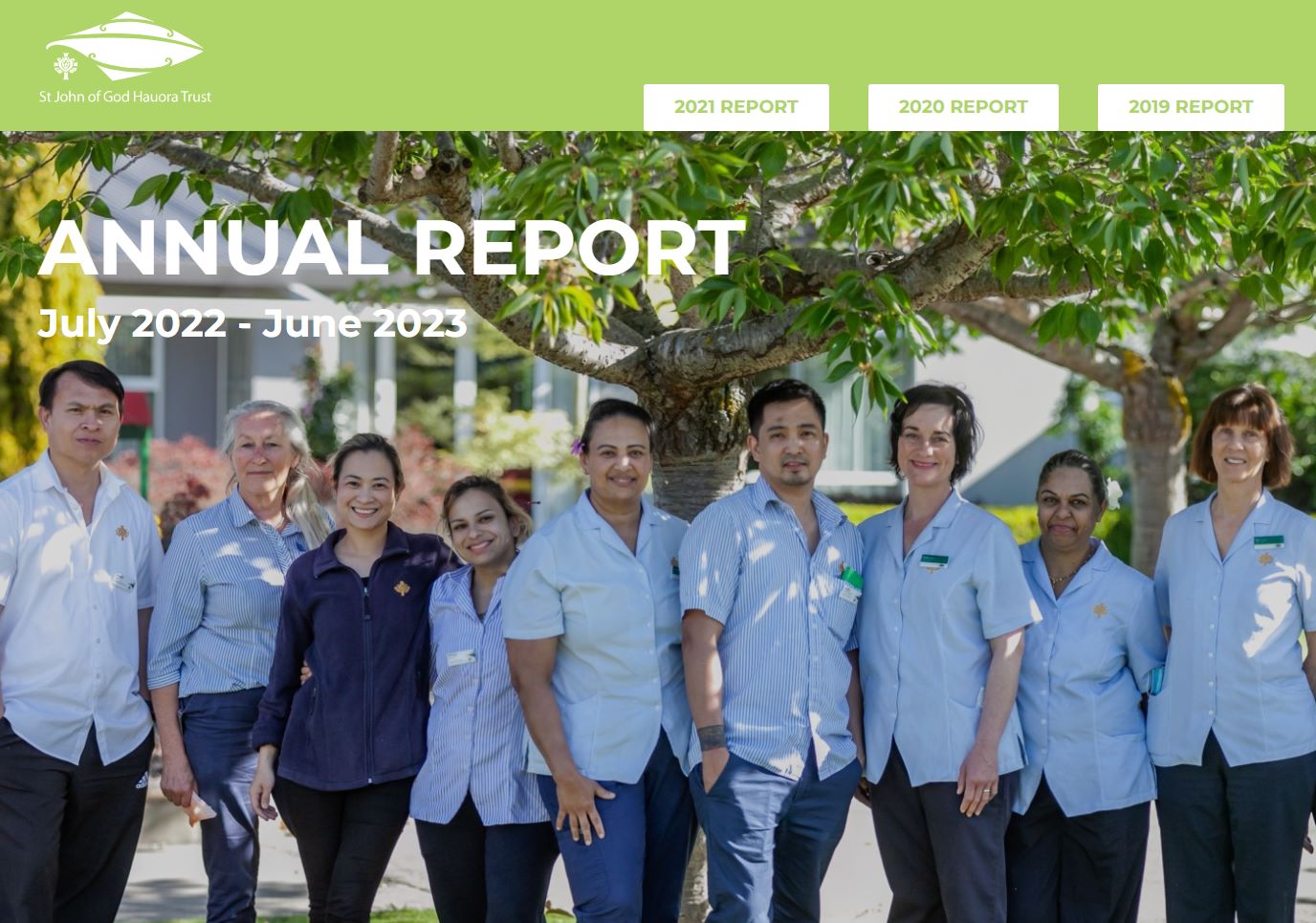 Annual Report Screenshot 2023